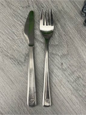 Vintage Northwest Airlines Silverware Knife Fork